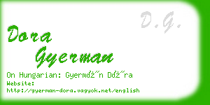 dora gyerman business card